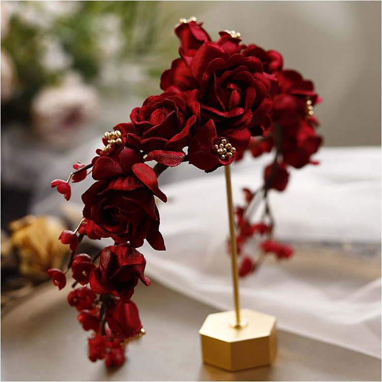 CC Virág Hajpántok Esküvői Haj Kiegészítők Női Fejdísz Menyasszonyi Fejdísz Menyasszonyi ruha 100% kézzel készített fejpántok Fülbevaló xy483