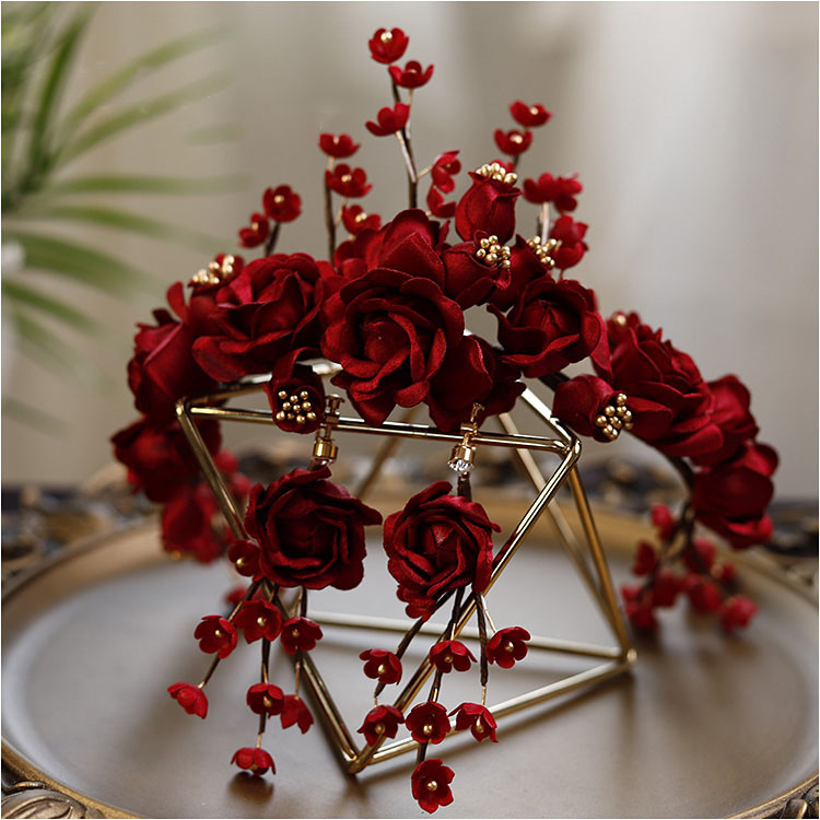 CC Virág Hajpántok Esküvői Haj Kiegészítők Női Fejdísz Menyasszonyi Fejdísz Menyasszonyi ruha 100% kézzel készített fejpántok Fülbevaló xy483