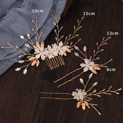 3D ukosnice s bijelim cvijetom Ukosnice u obliku slova U, kopče, slatki cvjetni pokrivači za glavu za žene, djevojke, mladenke, svatove, pokrivala za glavu, nakit za kosu