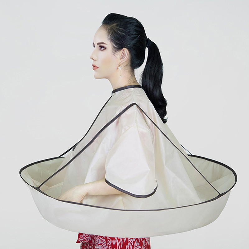 Plašt za samošišanje za odrasle Vodootporna plašt za šišanje Kišobran Pelerine Salon Brijač Frizerska haljina Alat Frizerska pregača