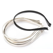 3-7mm 5kom Traka za glavu od nehrđajućeg čelika crne srebrne boje Prazne trake za glavu Postavljanje za DIY izradu pokrivala za glavu Dodaci za nakit