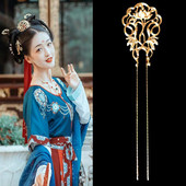 Ac de păr vintage Accesorii de păr chinezești pentru femei Baston de păr din aliaj elegant Cadouri grozave personalizate Bijuterii de păr din aliaj Hanfu