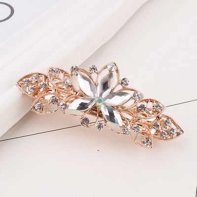 Modna proljetna kopča Dodaci za kosu Ukosnice u obliku lista Kristalno slatka pokrivala za glavu Legirane kopče za kosu Ukosnice Ženska frizura