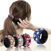 Novi dodaci za kosu s mesnim okruglicama Ženske kandže za kosu Pokrivala za glavu Sjajni kristalni dijamant Cvijet Ukosnica Ptičje gnijezdo Cvjetna kopča