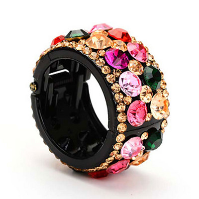 Novi dodaci za kosu s mesnim okruglicama Ženske kandže za kosu Pokrivala za glavu Sjajni kristalni dijamant Cvijet Ukosnica Ptičje gnijezdo Cvjetna kopča