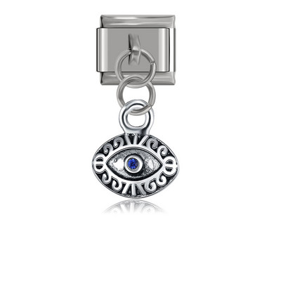 Hapiship Népszerű Eredeti Daisy Heart Eye Shell Dinoszaurusz Charm Linkek Fit 9mm Karkötő rozsdamentes acél ékszer készítés DJTop19