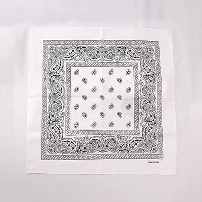 Divat Uniszex Bandana Sál Hip Hop Túrázás Fejkendő Csukló Pamut négyzet Kendő Kesudió mintás Haj Kiegészítők Turbán