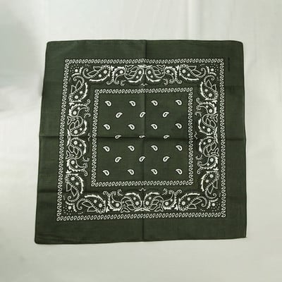 Divat Uniszex Bandana Sál Hip Hop Túrázás Fejkendő Csukló Pamut négyzet Kendő Kesudió mintás Haj Kiegészítők Turbán