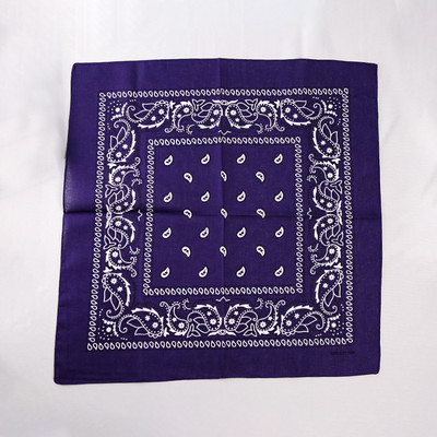 Divat Uniszex Bandana Sál Hip Hop Túrázás Fejkendő Csukló Pamut négyzet Kendő Kesudió mintás Haj Kiegészítők Turbán