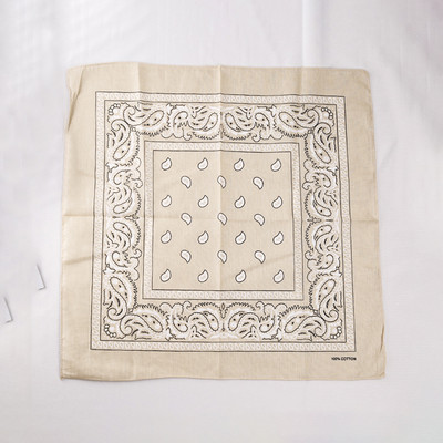 Divat Uniszex Bandana Sál Hip Hop Túrázás Fejkendő Csukló Pamut négyzet Kendő Kesudió mintás Haj Kiegészítők Turbán