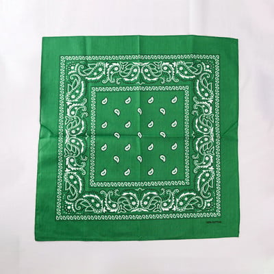 Divat Uniszex Bandana Sál Hip Hop Túrázás Fejkendő Csukló Pamut négyzet Kendő Kesudió mintás Haj Kiegészítők Turbán