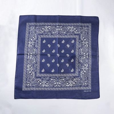 Divat Uniszex Bandana Sál Hip Hop Túrázás Fejkendő Csukló Pamut négyzet Kendő Kesudió mintás Haj Kiegészítők Turbán