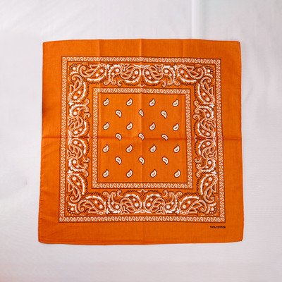 Divat Uniszex Bandana Sál Hip Hop Túrázás Fejkendő Csukló Pamut négyzet Kendő Kesudió mintás Haj Kiegészítők Turbán