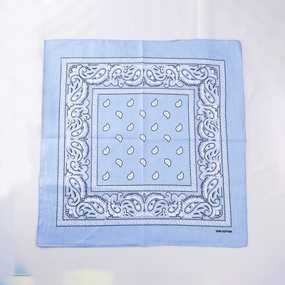 Divat Uniszex Bandana Sál Hip Hop Túrázás Fejkendő Csukló Pamut négyzet Kendő Kesudió mintás Haj Kiegészítők Turbán