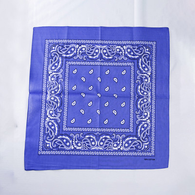 Divat Uniszex Bandana Sál Hip Hop Túrázás Fejkendő Csukló Pamut négyzet Kendő Kesudió mintás Haj Kiegészítők Turbán