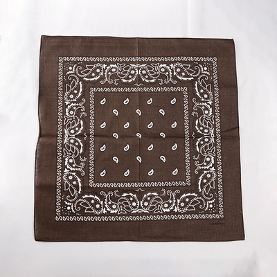 Divat Uniszex Bandana Sál Hip Hop Túrázás Fejkendő Csukló Pamut négyzet Kendő Kesudió mintás Haj Kiegészítők Turbán