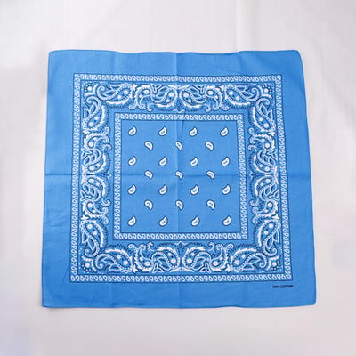 Divat Uniszex Bandana Sál Hip Hop Túrázás Fejkendő Csukló Pamut négyzet Kendő Kesudió mintás Haj Kiegészítők Turbán