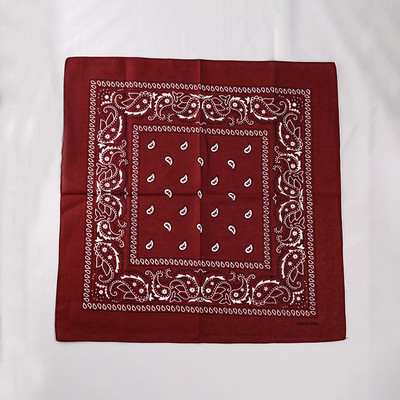 Divat Uniszex Bandana Sál Hip Hop Túrázás Fejkendő Csukló Pamut négyzet Kendő Kesudió mintás Haj Kiegészítők Turbán
