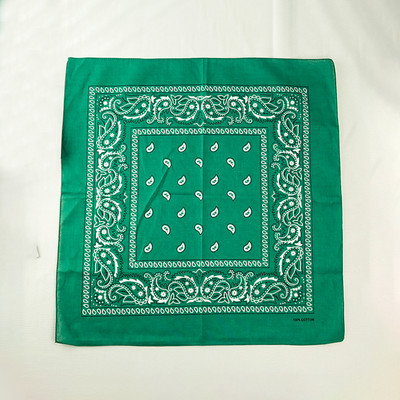 Divat Uniszex Bandana Sál Hip Hop Túrázás Fejkendő Csukló Pamut négyzet Kendő Kesudió mintás Haj Kiegészítők Turbán