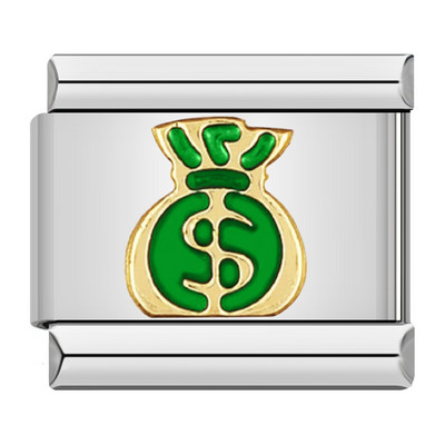 Hapiship originali Daisy Moon Star Tree piniginė Blizganti CZ Italų Links Charm Fit 9mm nerūdijančio plieno apyrankė pasidaryk pats DJ423