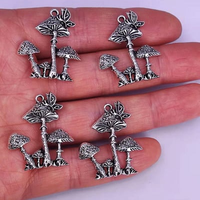 5db 24mm*27mm új szerencsés Butterfly chams Gombás medál bűbáj barkácsolás női férfinak Kiegészítők