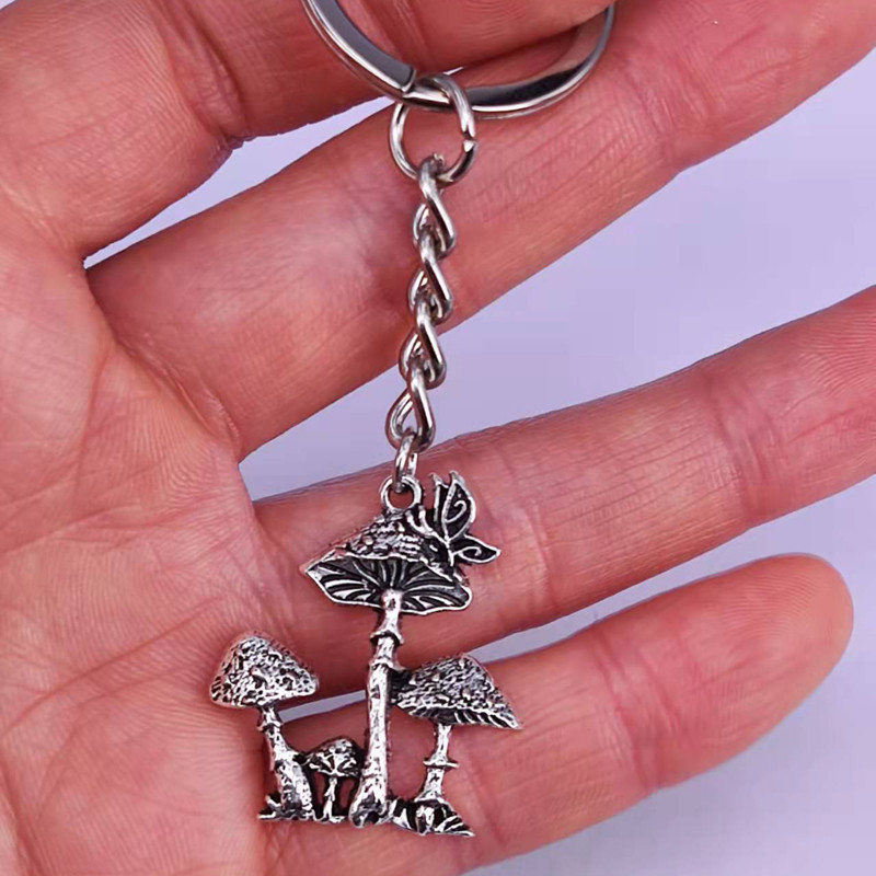 5db 24mm*27mm új szerencsés Butterfly chams Gombás medál bűbáj barkácsolás női férfinak Kiegészítők