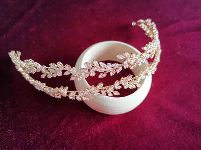 Kristály fejpántok Luxus menyasszonyi koronák Elegáns fejfedők Báli Hajviselet Esküvői Ékszerek Cz Tiaras