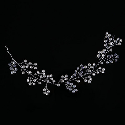 Menyasszonyi fejpánt Pearl Leaf Hajpántok Arany/Ezüst színű Tiara Női Korona Menyasszonyi Haj Ékszer Tiara Esküvői Haj Kiegészítők SL