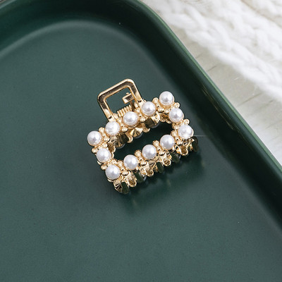 Vintage Pearl Hair Claw Női Lányoknak Retro Strasszos Rák Karom Clip kis hajtűk Haj Rák Gyermek haj Kiegészítők