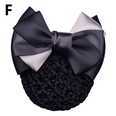 Új Snood hálós hajcsat Szatén Bowknot dekor hajhálóhuzat divat kontyhuzat női nővér hajcsat női fejpánt kiegészítők