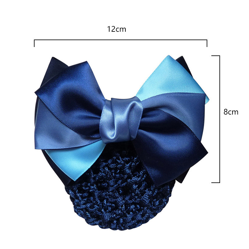 Új Snood hálós hajcsat Szatén Bowknot dekor hajhálóhuzat divat kontyhuzat női nővér hajcsat női fejpánt kiegészítők