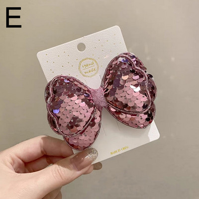 Djeca Sjajne šljokice Ukosnice Slatke velike kopče za kosu s mašnom Djevojke Šiške štipaljke sa strane Dnevna pokrivala za glavu Dodaci za kosu