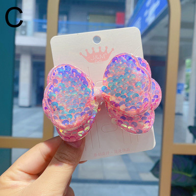 Djeca Sjajne šljokice Ukosnice Slatke velike kopče za kosu s mašnom Djevojke Šiške štipaljke sa strane Dnevna pokrivala za glavu Dodaci za kosu