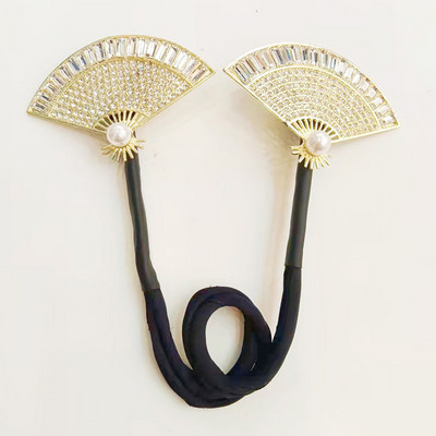 Nova ženska traka za kosu leptir ukosnica sa vještačkim dijamantima Traka za kosu s lepezom za djevojke Držač za rep za kosu Dodatak za kosu Pokrivalo za glavu