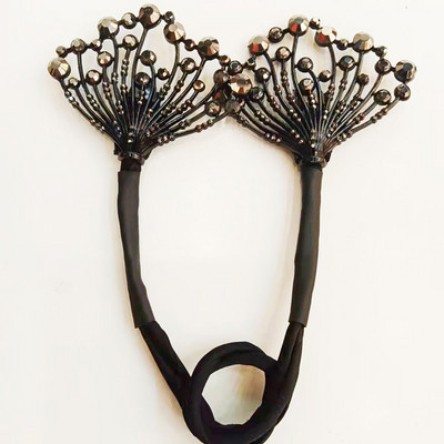 Nova ženska traka za kosu leptir ukosnica sa vještačkim dijamantima Traka za kosu s lepezom za djevojke Držač za rep za kosu Dodatak za kosu Pokrivalo za glavu