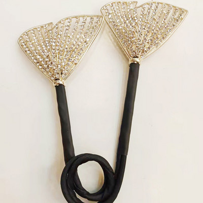 Nova ženska traka za kosu leptir ukosnica sa vještačkim dijamantima Traka za kosu s lepezom za djevojke Držač za rep za kosu Dodatak za kosu Pokrivalo za glavu