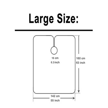 Фризьорски салон за подстригване Домашен фризьорски салон Престилка Подстригване Наметало Фризьорска рокля Фризьорско палто Аксесоар за бръснарница