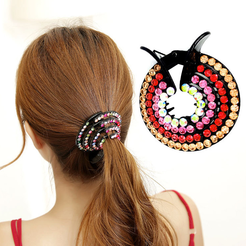 Korejska modna kristalna kandža za kosu za žene Držač za konjski rep Ball Head Punđa Maker Šiljajuće kopče za kosu Ukosnice Dodaci za kosu