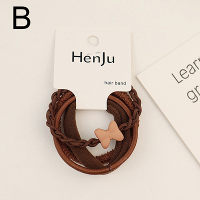 4 τμχ Γυναικεία λαστιχένια λάστιχα ελαστικά κορδέλες μαλλιών Bowknot band Ponytail Holder Σχοινιά για μαλλιά Αξεσουάρ κεφαλόδεσμος Αξεσουάρ μόδας για κορίτσια