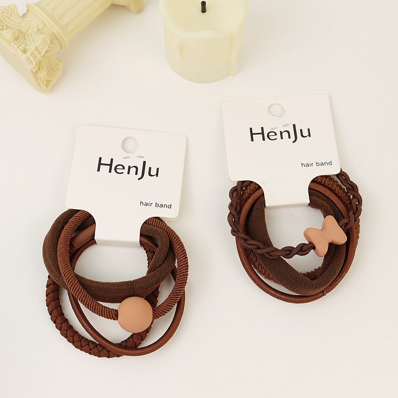4 τμχ Γυναικεία λαστιχένια λάστιχα ελαστικά κορδέλες μαλλιών Bowknot band Ponytail Holder Σχοινιά για μαλλιά Αξεσουάρ κεφαλόδεσμος Αξεσουάρ μόδας για κορίτσια