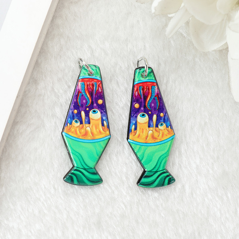 10kom privjesaka za putovanje u svemir Crtani svemirac dizajnira akrilne astronautske nalaze za nakit za naušnice za ogrlicu Diy izrada 45*24 MM