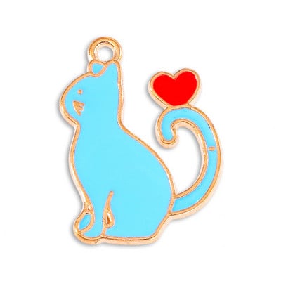 Mješoviti šareni emajl, 35 stilova, mačka, životinjska legura, šarm za izradu nakita, DIY narukvica, ogrlica, privjesak, dodaci, veleprodaja