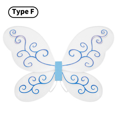 Kid Girls Anime Princess Cosplay Kostim Češljevi za kosu Kruna Čarobni štapići Vilinski štapić Princess Crown Set žezla s krilima leptira