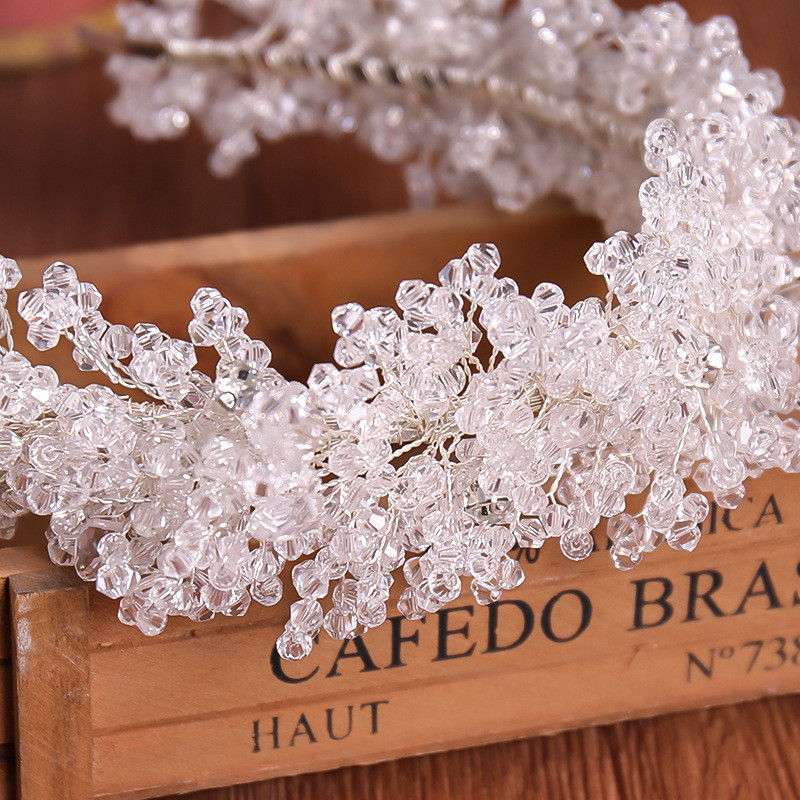 Glaze Leaf fejpántok nőknek Esküvői Crystal hajpánt Menyasszonyi Vintage és fülbevaló Hajdíszek Lányok Gyönyörű színes ékszerek