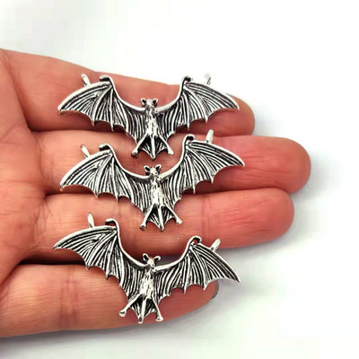 5db denevér Wing epndant bűbáj Hozzáillő Demon Dragon Wing Love Heart barkácsolás női férfi Kiegészítők