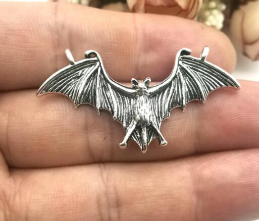 5db denevér Wing epndant bűbáj Hozzáillő Demon Dragon Wing Love Heart barkácsolás női férfi Kiegészítők