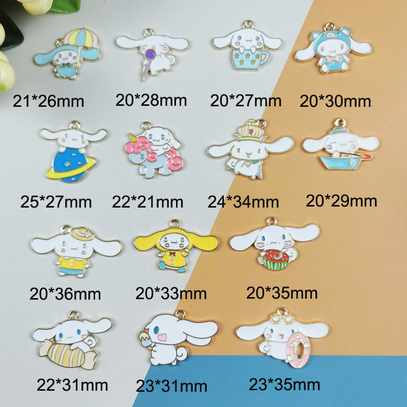 JeQue 10 bucăți din aliaj smalț Charm Personaj din desene animate Anime Cercei Brățară DIY Designer Bijuterii Cercei Charms în fabricarea de bijuterii