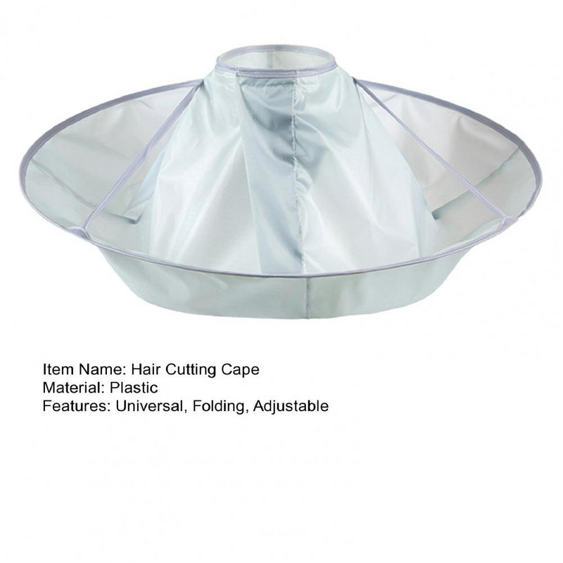 Plaukų kirpimo pelerinos sulankstomos vandeniui atsparios reguliuojamos kilpos plaukų kirpimas dažymo įrankiai vaikams suaugusiems kirpėjui skėtis apsiaustas kirpyklai