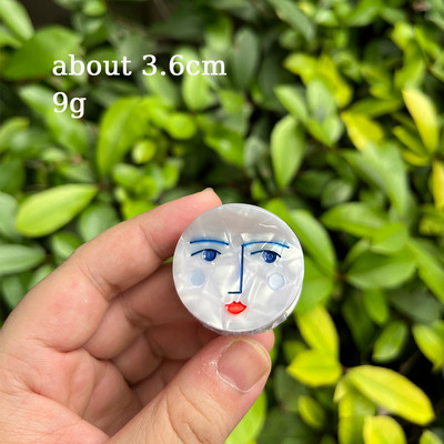 Plava akrilna ukosnica Djevojka Medvjed Mjesečevo lice Kosa Kosa Dodaci za glavu Octena kiselina Kandža za kosu za žene Novi nakit Ry 2022