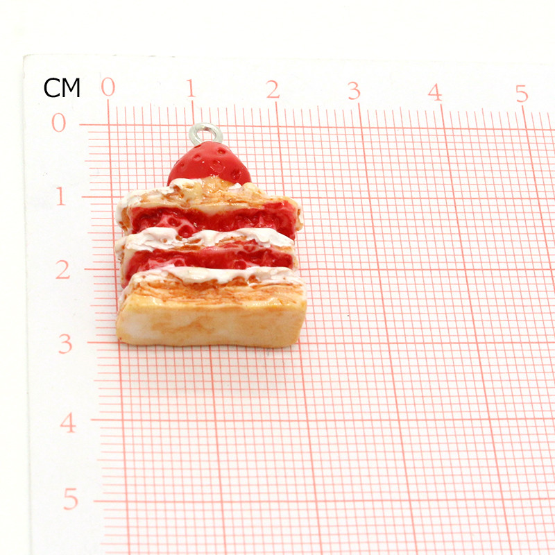 8db Aranyos többrétegű torta gyanta ételbűvölők fülbevalóhoz kulcstartók barkács kiegészítők szimuláció élelmiszerek medál ékszer gyártmány